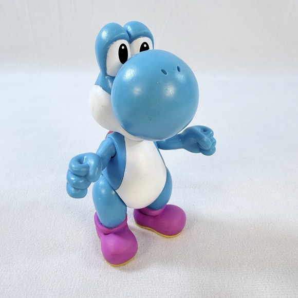 Jakks Pacific Other - Jakks Pacific World of Nintendo 4.5" BLUE YOSHI Action Figure Super Mario